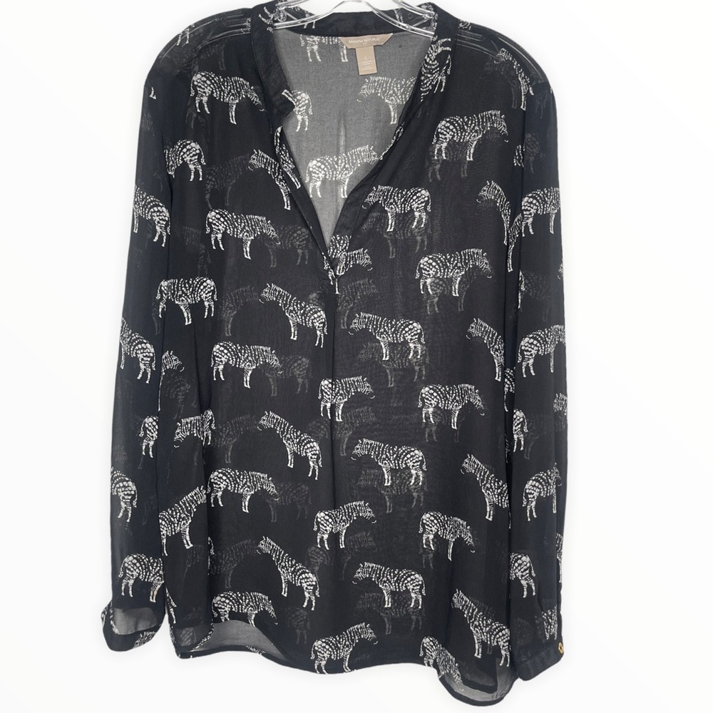 Banana Republic Zebra print Top Size:L